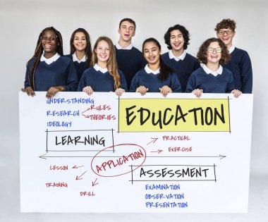 Billboard tutan öğrenciler 