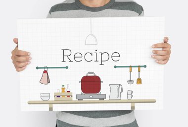 Elinde bayrak tutan adam 