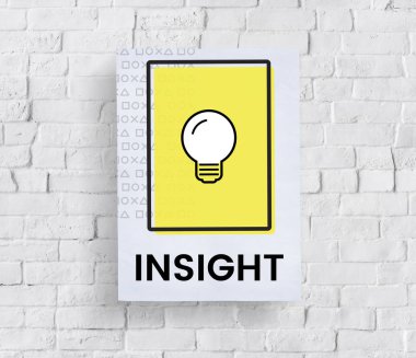 Tuğla duvar grafik ile banner  