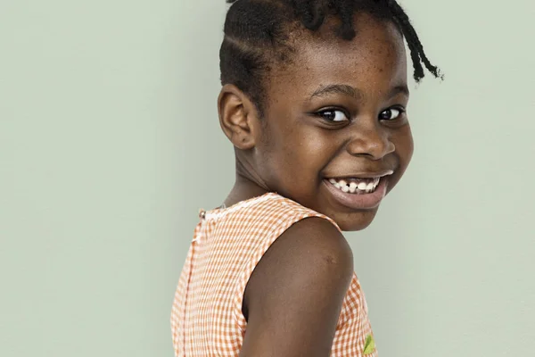 Menina americana africana bonita — Fotografia de Stock