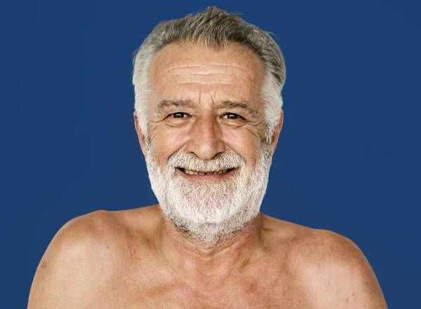 Homme âgé souriant — Photo