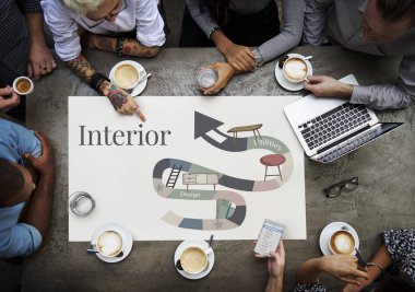 panoda çalışma iş adamları