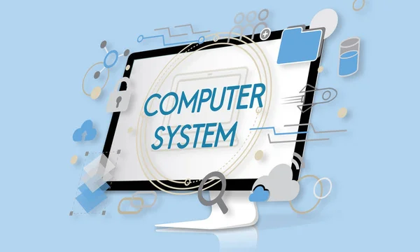 Grafikus számítógép-monitor — Stock Fotó