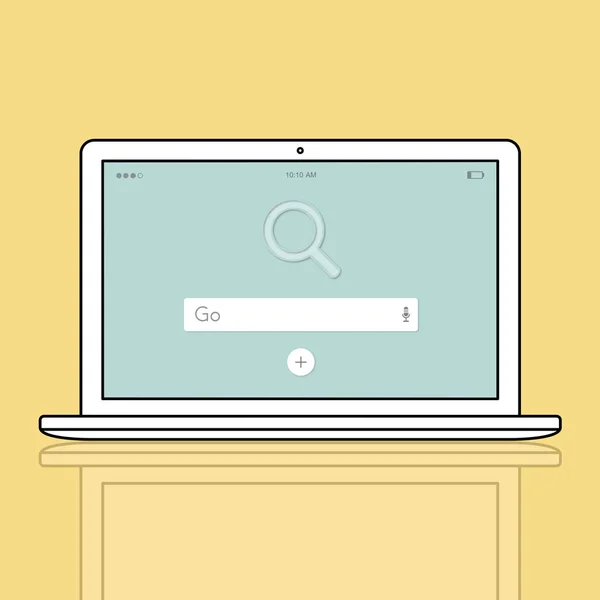 Web ontwerp sjabloon laptop — Stockfoto