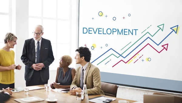 Business people at leadership meeting — Stock Photo, Image