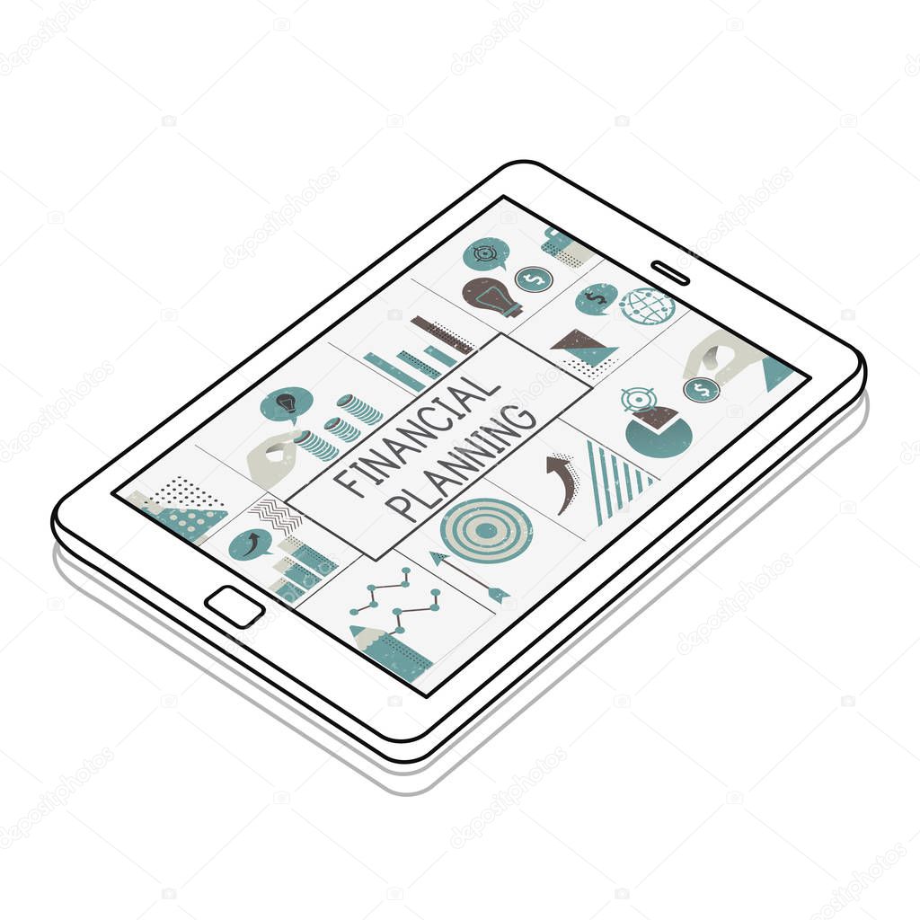 web design template digital tablet