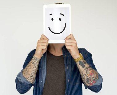 Dijital tablet tutan adam