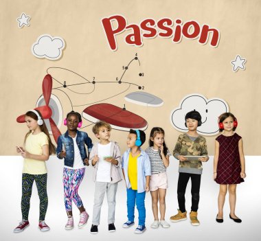 çocuklar dijital cihazlar ile 