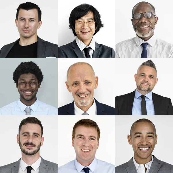 Colección de hombres de negocios sonriendo —  Fotos de Stock