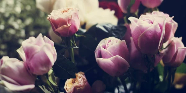 Bouquet aromatico con rose — Foto Stock