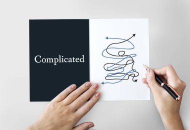 Kadın yazı tebrik kartı