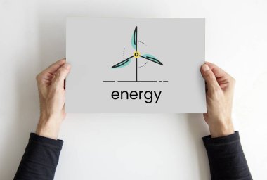 afişini holding eller 