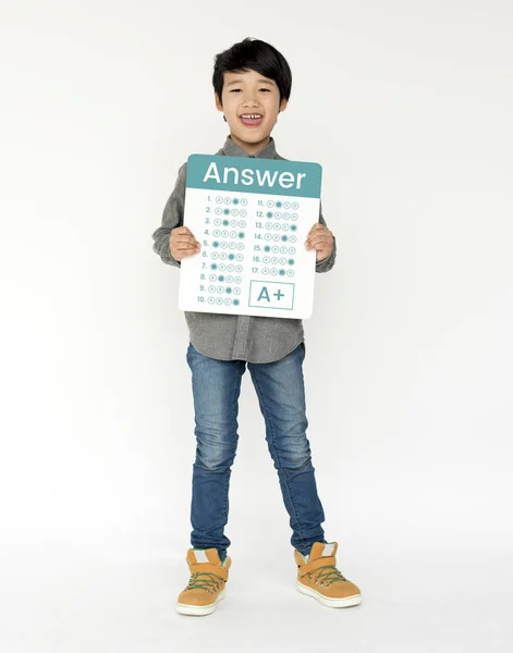 Adorable asian boy — Stock Photo, Image