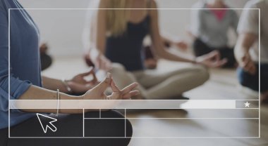 Yoga, meditasyon yapan insanlar