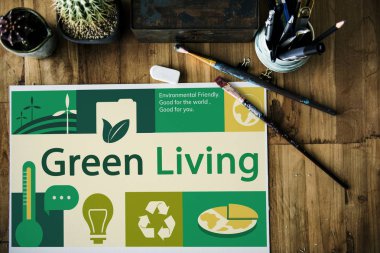 Boya fırçaları ve tablo tasarlamak