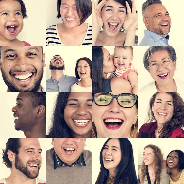Diversità Persone che ridono — Foto Stock