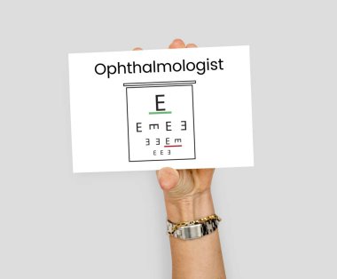 İnsanlar el holding kartı