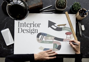 afiş çalışan eller