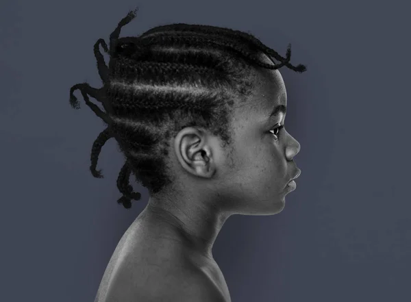 Όμορφο κορίτσι αφροαμερικάνων — Φωτογραφία Αρχείου