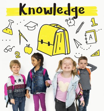 çok ırklı okul çocukları