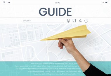 Kağıt Uçak tutan el