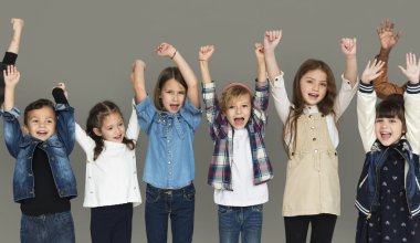 güzel çeşitlilik okul çocukları