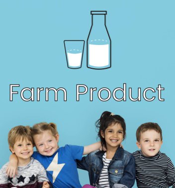 Çeşitlilik çocuk gülümseyen