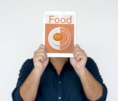 Dijital tablet tutan adam