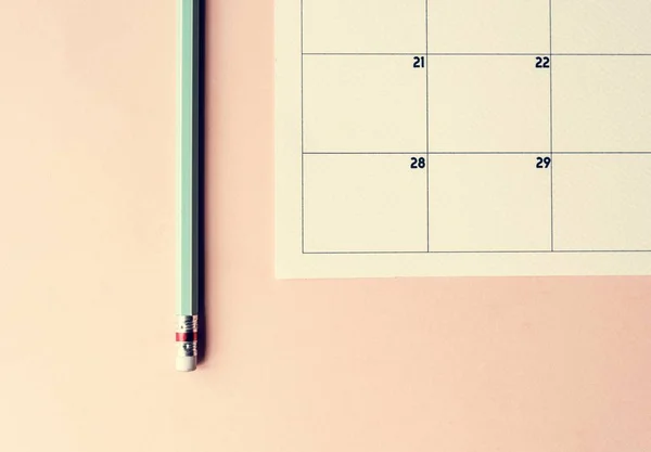 Monat Kalenderwoche Mahnung Organisation Auf Dem Tisch — Stockfoto