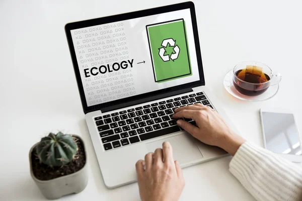 Eller dizüstü bilgisayarda çalışıyor