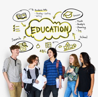 Öğrenciler birlikte öğrenme 