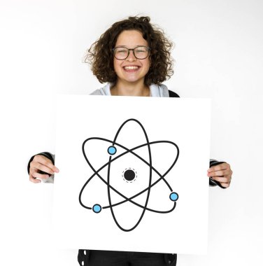 Kız holding tasarlamak