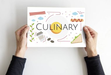 afişini holding eller