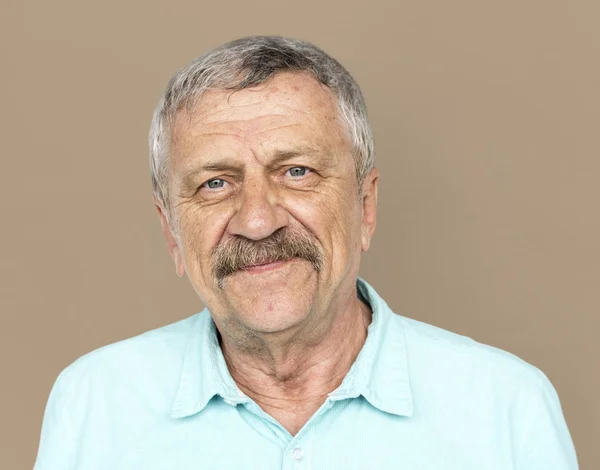 Homem idoso com bigode — Fotografia de Stock