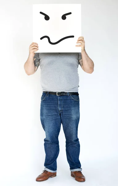 Hombre sosteniendo bandera — Foto de Stock