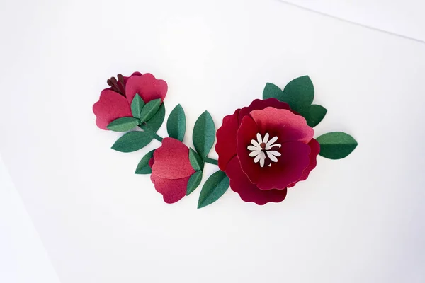 Flores artesanales de papel — Foto de Stock