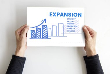 afişini holding eller 