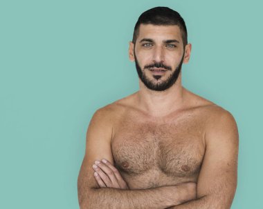 Üstsüz poz adam 