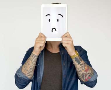 Dijital tablet tutan adam