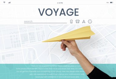 Kağıt Uçak tutan el