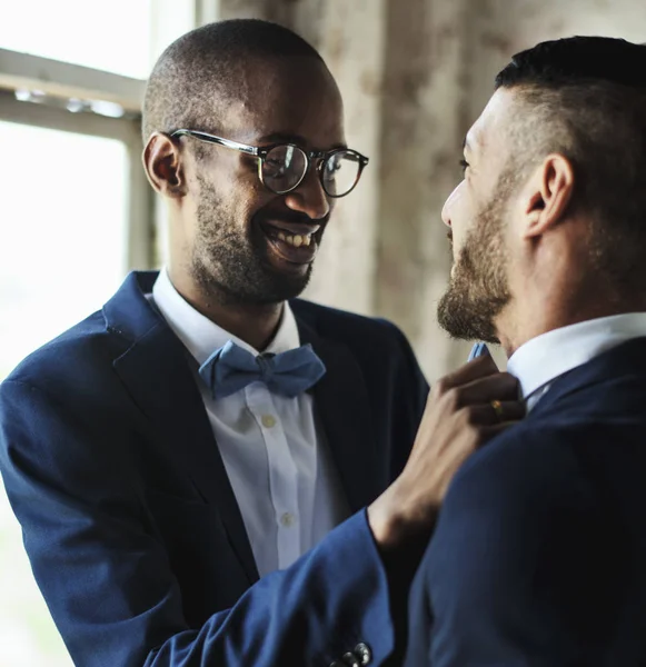 Gay pareja en amor — Foto de Stock