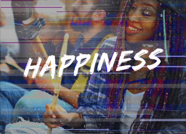 insanlar müziğin keyfini çıkarın  