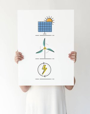 kişi holding tasarlamak