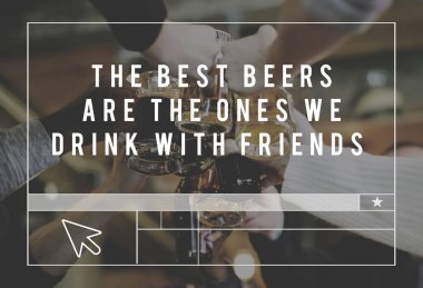 arkadaşlar mekân ile birlikte içecek