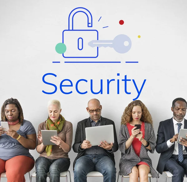 Dijital cihazlar kullanarak iş adamları