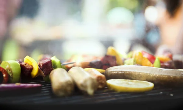 Tasty grilling barbecue — Stock Photo, Image