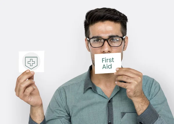 Man posing in studio — Stock Photo, Image