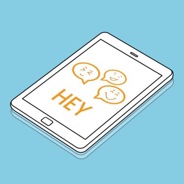 Web tasarım şablonu dijital tablet