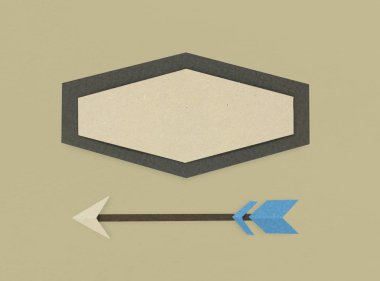 boş çerçeve ve ok 