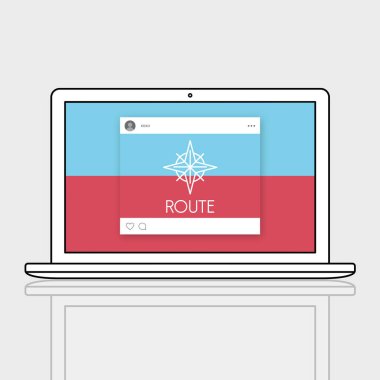 Web tasarım şablonu dizüstü